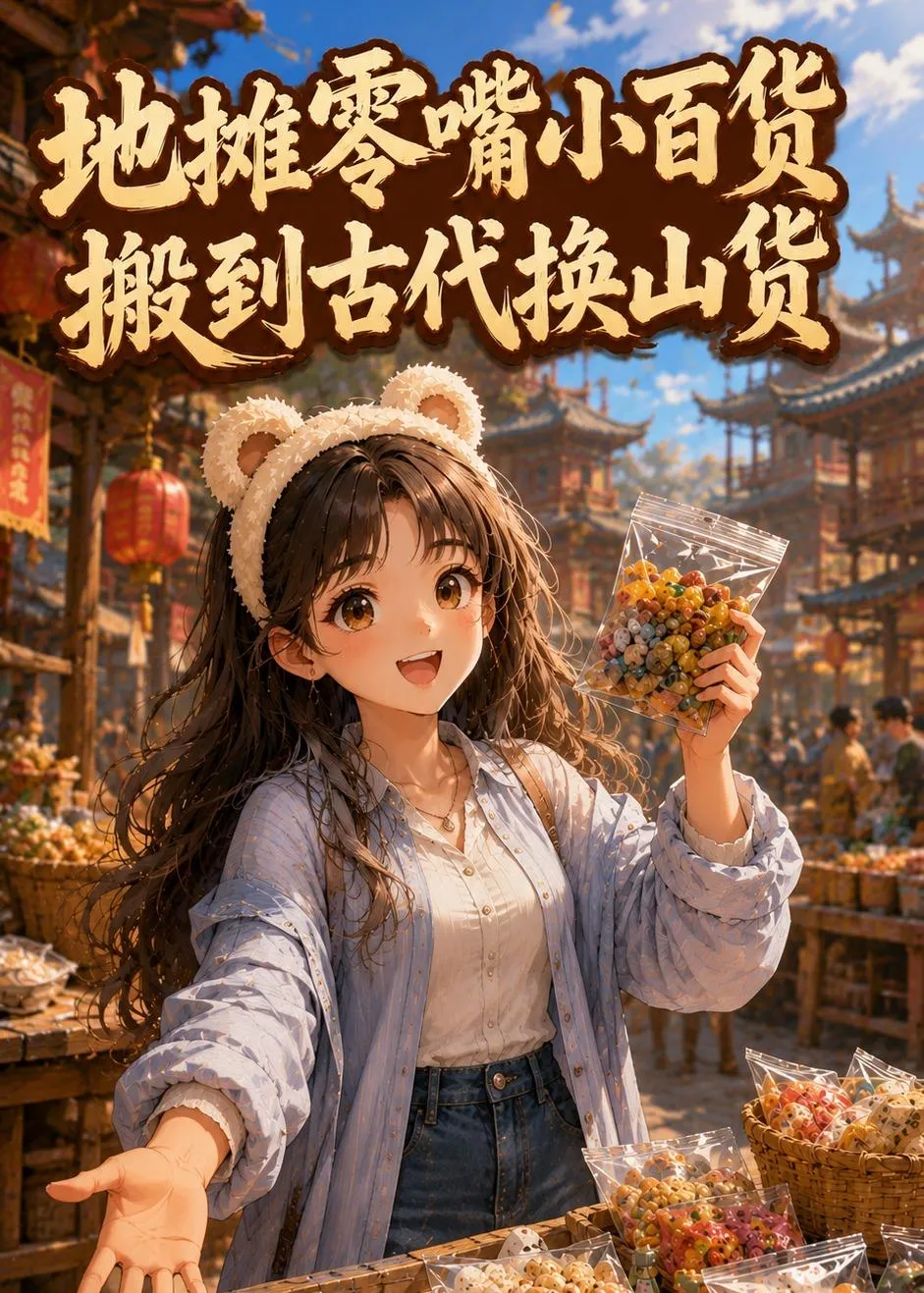 地摊零嘴小百货，搬到古代换山货
